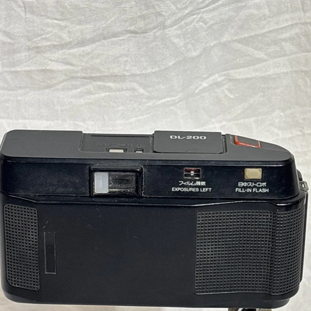Fuji DL-200 Date Black Point Shoot Film Camera Untested Version 1 DX Pre-winding